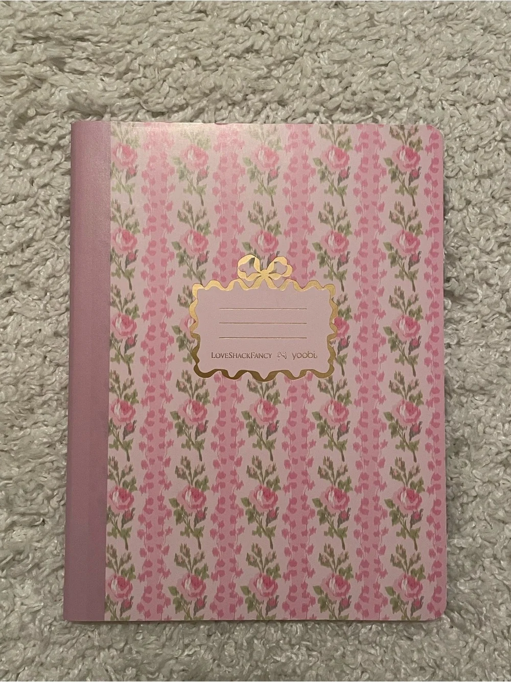LoveShackFancy x Target Yoobi Blooming Heirloom Composition Notebook & Bow Pen